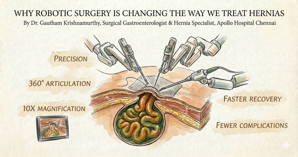How robot improves outcome after hernia surgery